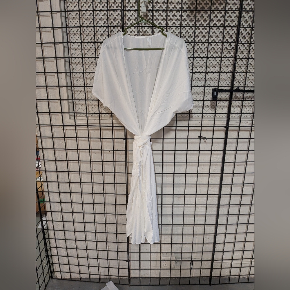New Women's White Summer Robe